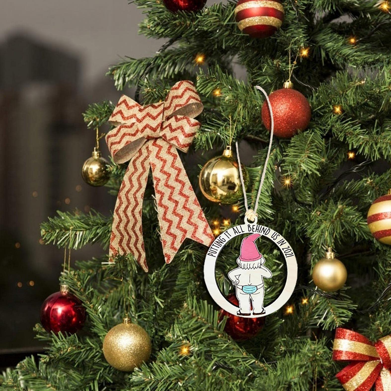 Buy ZXXX Christmas Decorations Throw Everything Behind Wooden Xmas