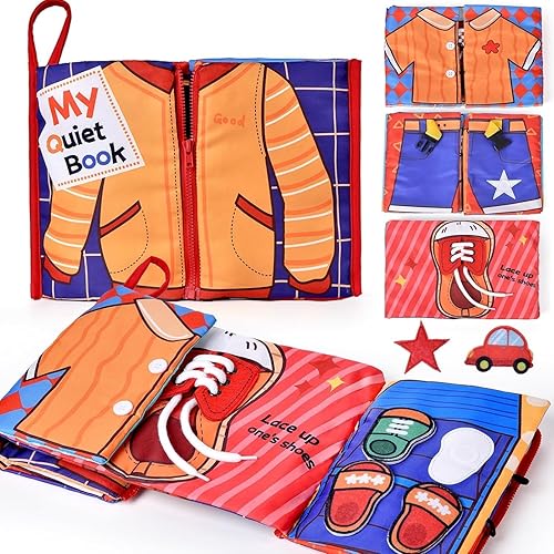 Jouet Bebe 1 an Montessori Livre Busy Board, Quiet Book