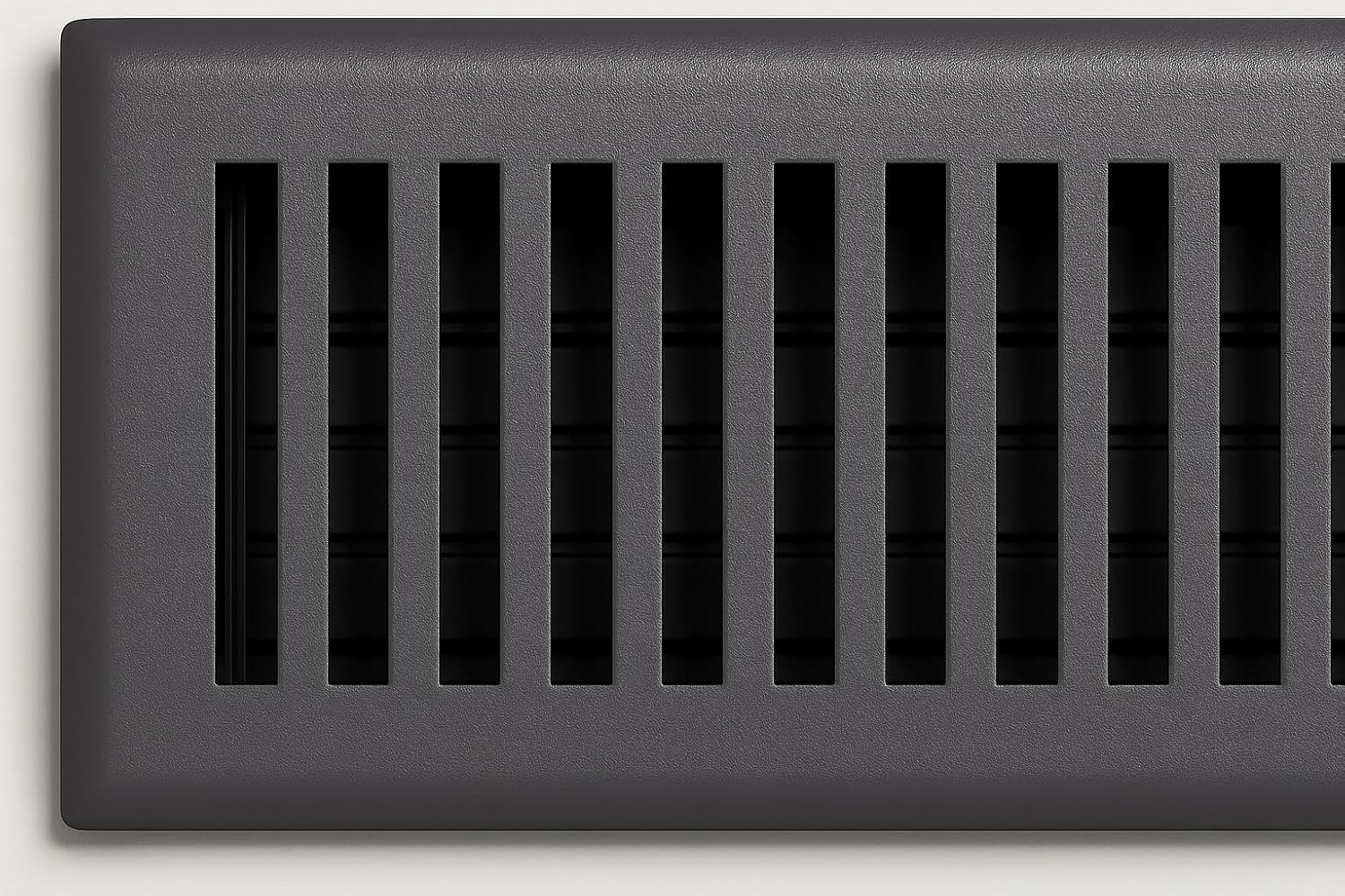 4" x 10" Contemporary Design Steel Floor Register in Granite Grey Finish for Floor - Decorative Air Vent Covers- Floor Register 4 x 10 (Case of 4)
