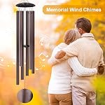 66" Large Wind Chimes for Outside Deep Tone, 6 Thickened ⌀ 1.2" Tubes Tuned Relaxing Melody Wind Chime, Windchimes Outdoors for Garden Patio Decor, Great Gift Idea for Your Loved One (Bronze, 66")
