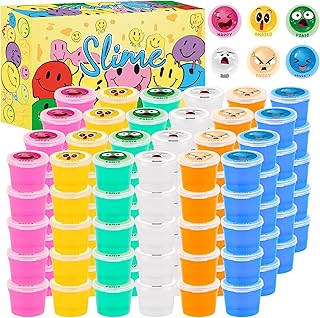 120 Pack Easter Slime Party Favors Kit, Mini Bulk Slime Stretchy Stress Relief for Kids, Slime Kit for Girls Ages 8-12, Soft Putty DIY Toy, Girls and Boys Classroom Supplies, Goodie Bag Stuffers