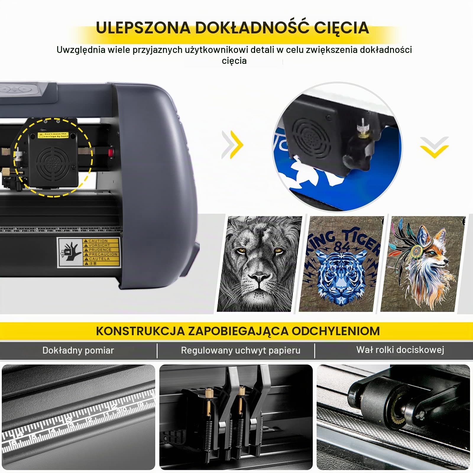 VEVOR Drukarka winylowa 375 mm, drukarka ploterowa 14", regulowana moc i prędkość, maszyna do cięcia płyt winylowych