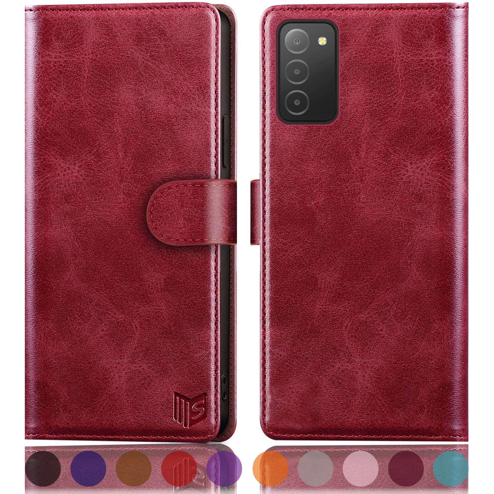 SUANPOT for Samsung Galaxy A03S Wallet case 【RFID Blocking】 Credit Card Holder, Flip Folio Book PU Leather Phone case Shockproof Cover Women Men for