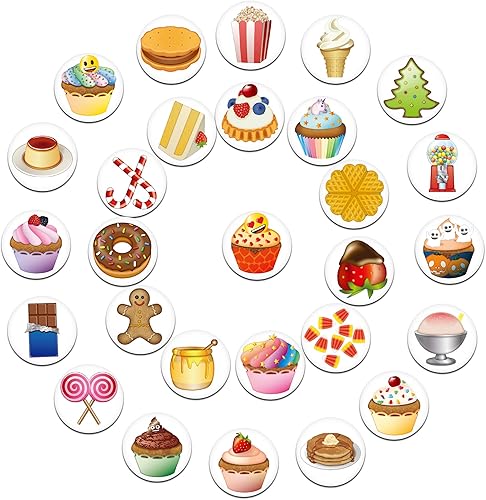 Miniatura 6 de MORCART - 28 imanes de nevera con emoji Sweet Hours, lindos y divertidos imanes para nevera, imanes decorativos de pizarra blanca, imanes para