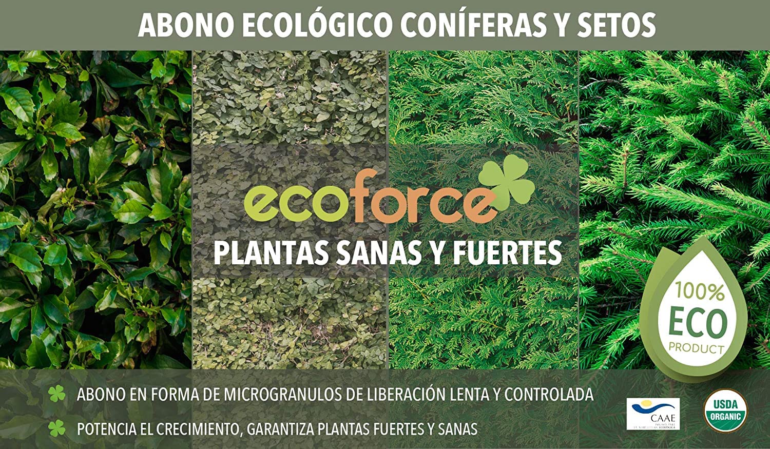 CULTIVERS Abono Coníferas y Setos Ecológico de 20 Kg (Pinos, Abetos, Cipreses y Tuyas). Fertilizante Origen 100% Orgánico y Natural con Alta Concentración de NPK