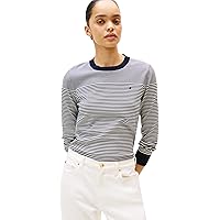 Tommy Hilfiger Co Jersey Stitch C-Nk LS Swt Ww0Ww44984, Maglione Pullover