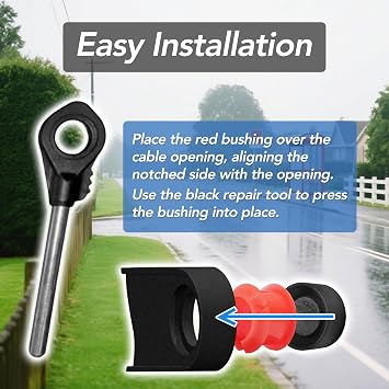 ARU Transmission Shift Cable Bushing Repair Kit Install Tool Compatible with 2003-2017 Suzuki Grand Vitara, 2000-2017 Toyota Sienna, and 1993-2017 Toyota Corolla.