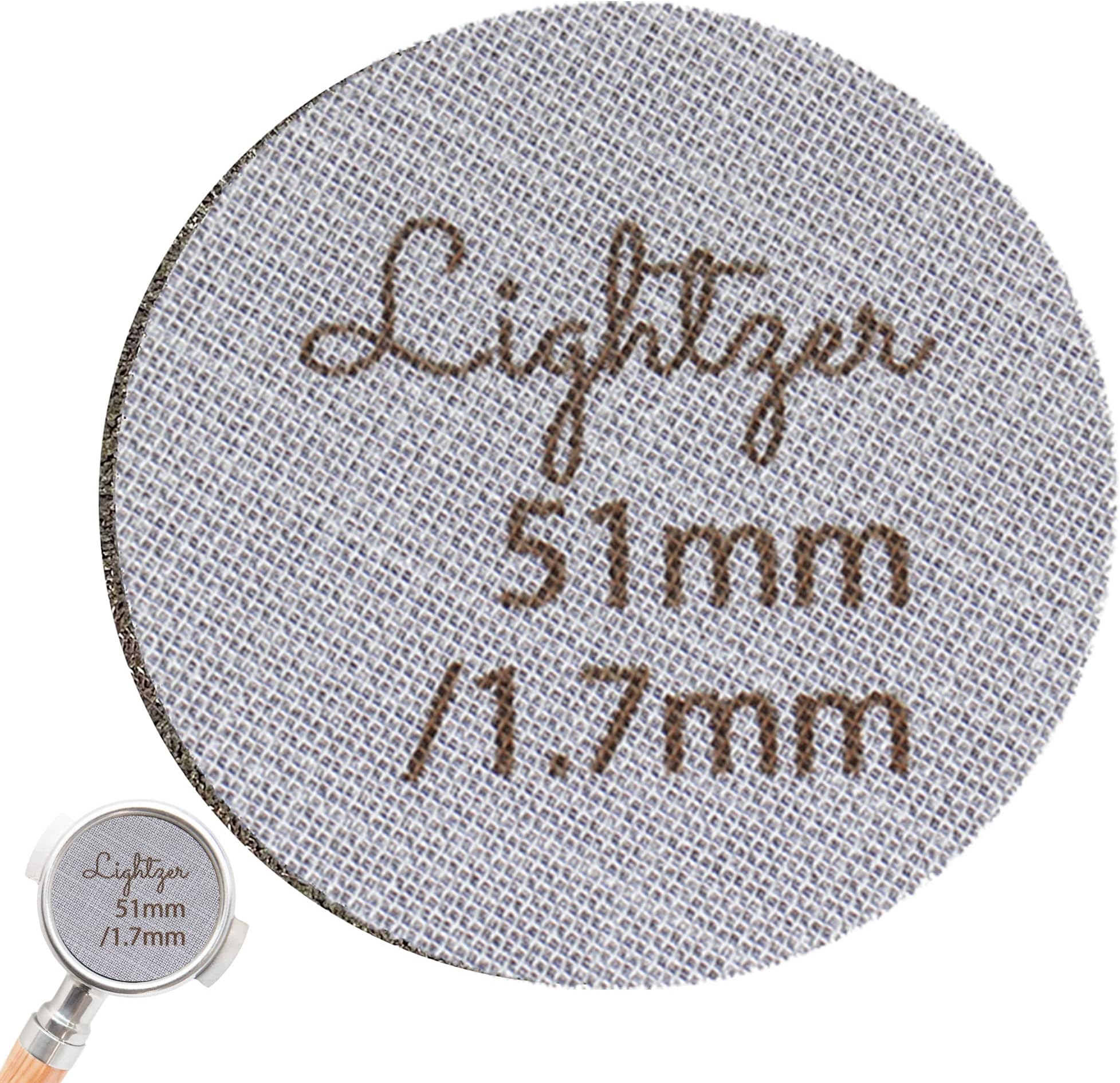 Lightzer 51mm Espresso Puck Screen, Reusable, Stainless Steel Professional Barista Coffee Portafilter Filter Basket 1.7mm Thickness