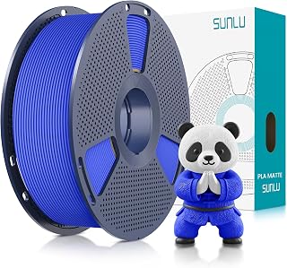 SUNLU マット PLA 3Dプリンターフィラメント 1.75mm 寸法精度±0.02mm 整然巻き 目詰まりを抑え PLA マット フィラメント 1kgスプール FDM 3Dプリンター対応 クラインブルー