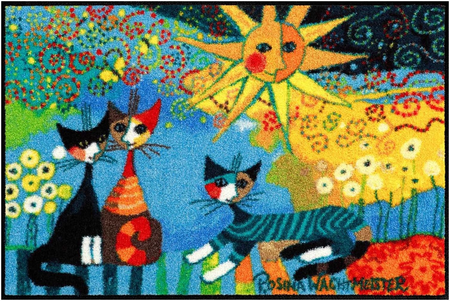 Rosina Wachtmeister doormat colourful size 50x75 cm