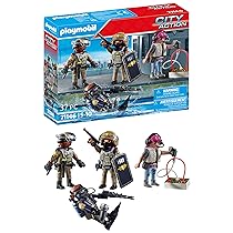 PLAYMOBIL 71146 City Action unità Speciale, Set 4 Personaggi, Include Un sommozzatore, Un coordinatore delle operazioni, Un Ufficiale e Un Cattivo, Giocattolo per Bambini dai 5 Anni in su
