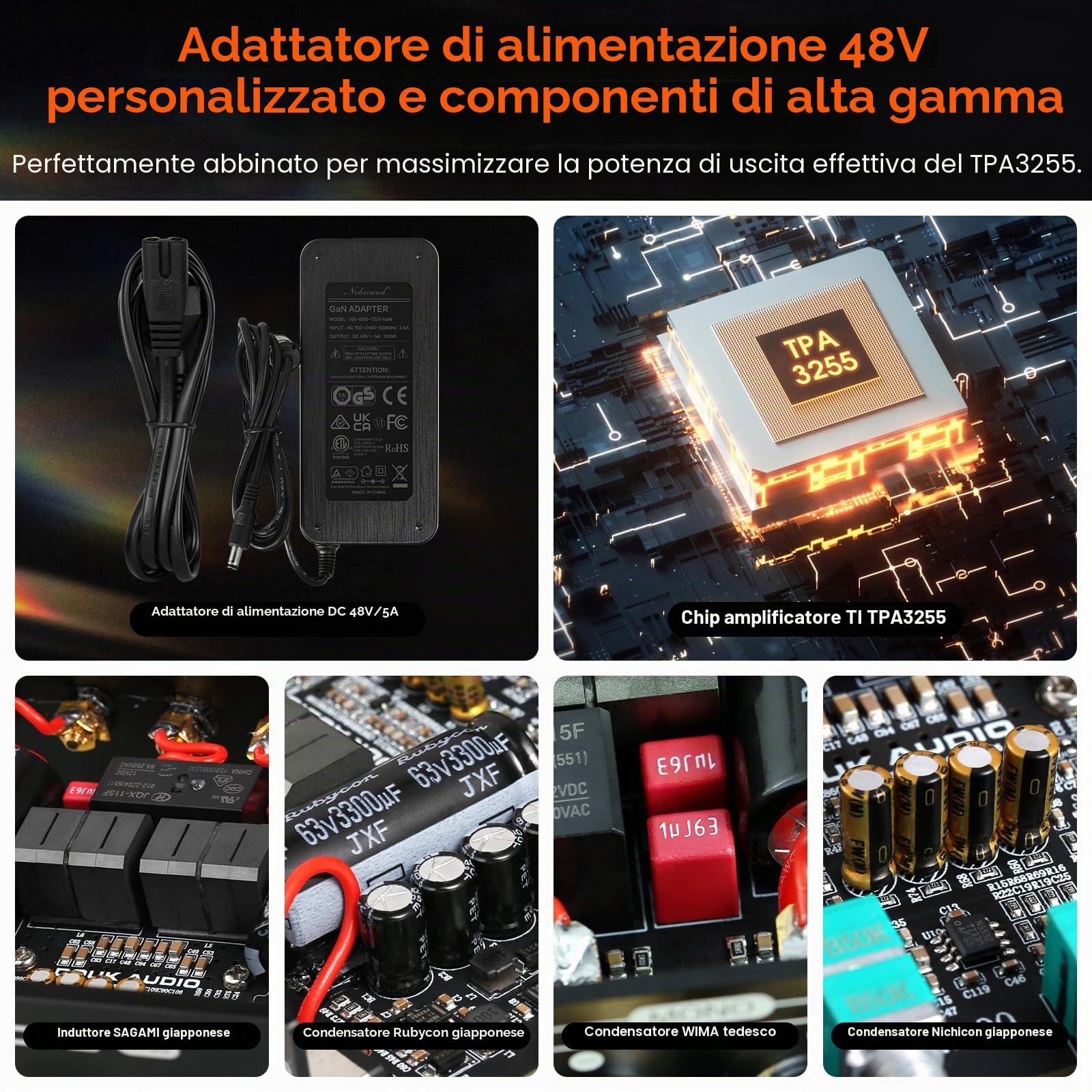 Douk Audio Amplificatore A100 TPA3255 300 Watt x2 digitale amplificatore di potenza stereo/mono canale SUB amplificatore per altoparlante domestico/subwoofer