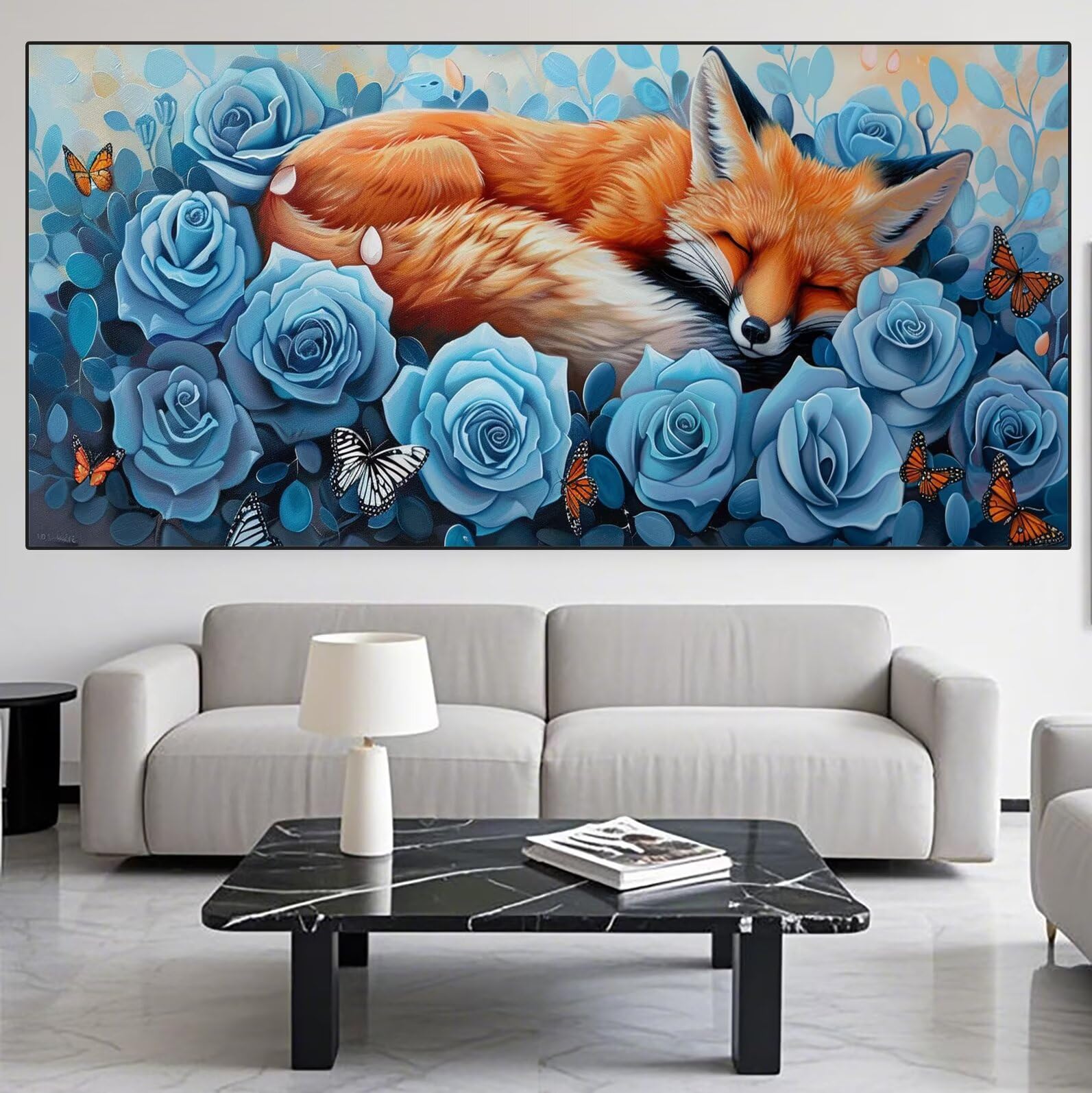 Fox Diamond Art Rose Diamond Painting Arts and Crafts dla dorosłych, zestawy do malowania diamentami 5D, dorosłych, Crysta, haft krzyżykowy, rękodzieło, obrazy, zestaw do haftowania DIY dla