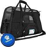 PetAmi Premium Airline Approved Soft-Sided Pet Travel Carrier Ventilated Comfortable Design with Safety Features | Ideal for Small to Medium Sized Cats Dogs and Pets