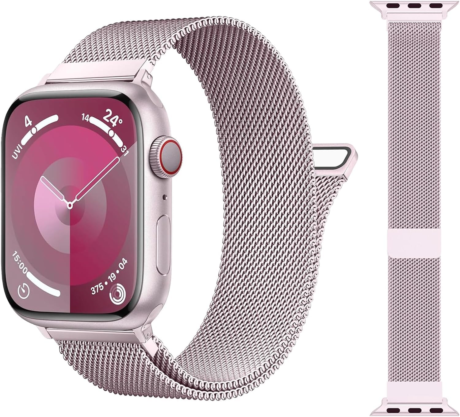 BYTEX Compatible Apple Watch Straps Stainless Steel Milanese Loop Band for iWatch 42mm 44mm 45mm 49mm Magnetic Clasp Wristband for iwatch Series Ultra | Ultra2, SE 9 8 7 6 5 4 3 2 1 (Black) (B0D3PYF91H) Amazon Price History, Amazon Price Tracker