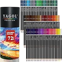 Yagol 72 Colored Pencils for Adult Coloring Books - Professional Soft Core Art Pencils for Drawing, Sketching, Blending & Shading