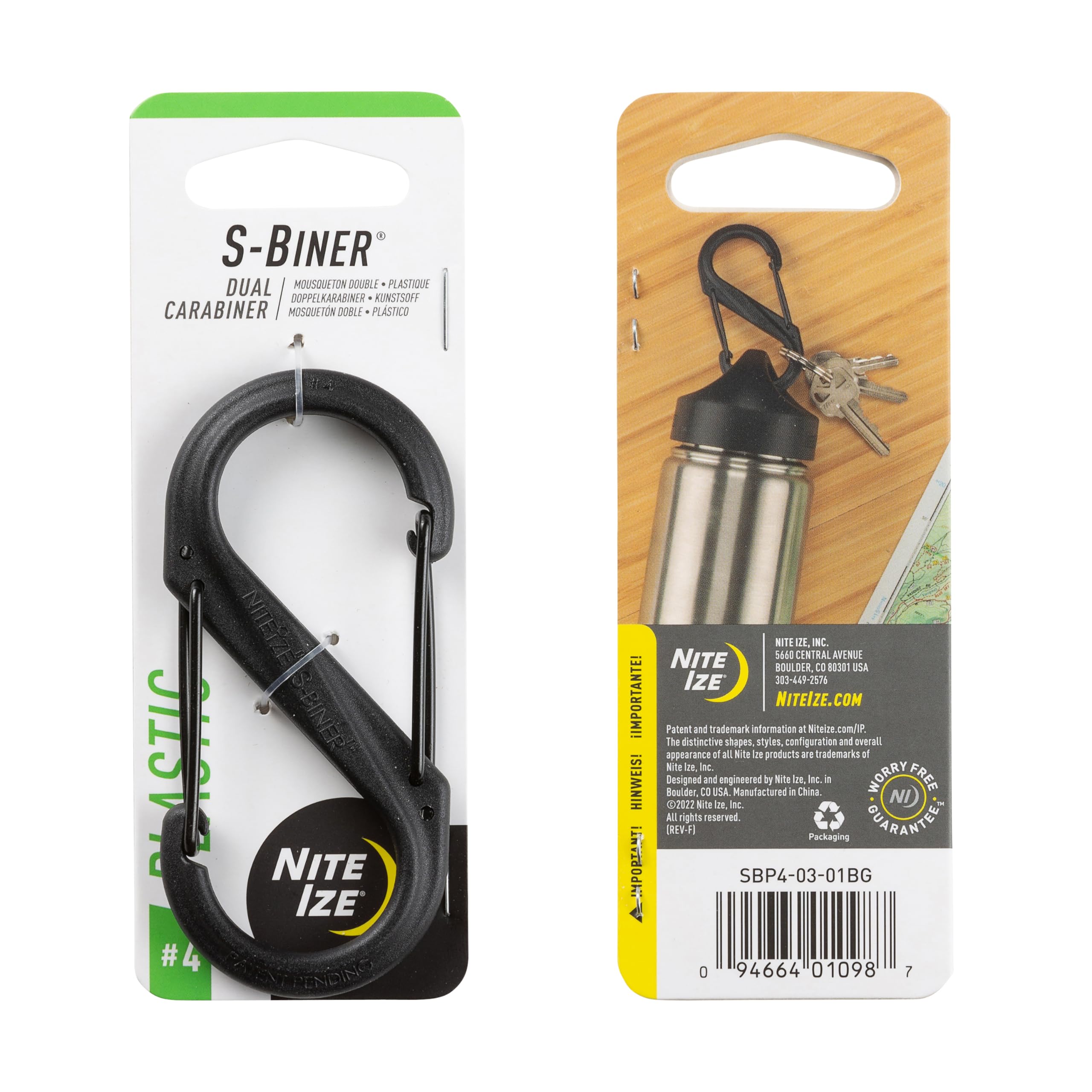 Amazon.com: Nite Ize-Biner Dual Carabiner Plastic - Durable Dual