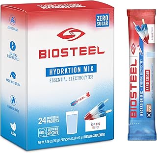 Hydration Mix, Sugar-Free with Essential Electrolytes, Ice Pop, 24 Single Serving Packets