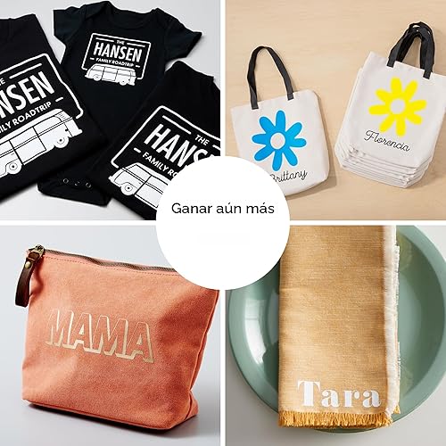 Miniatura 5 de Cricut Value Iron-On, Muestra de Arcoíris - 30 cm x 30 cm (20 unidades) - Vinilo de Transferencia de Calor HTV