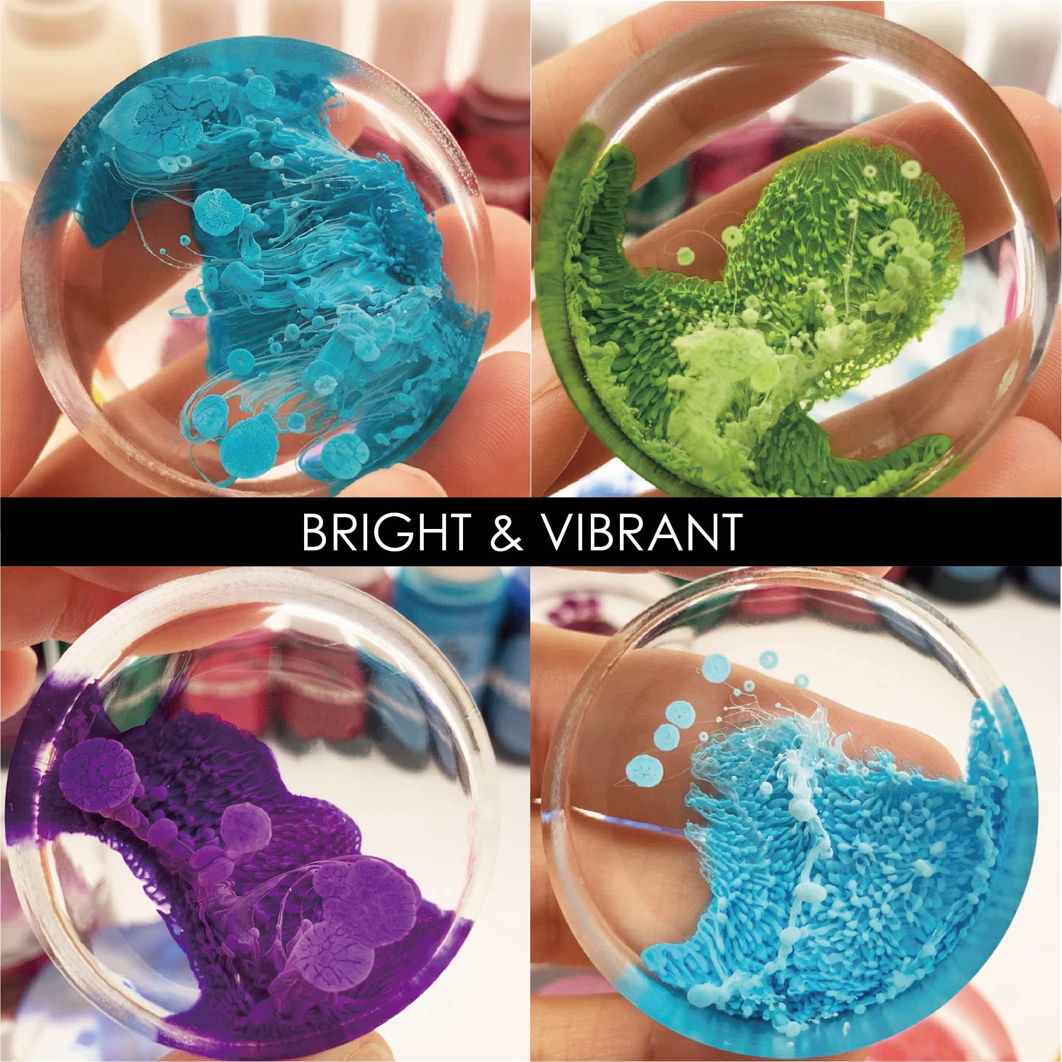 Metallic Alcohol Ink Set -26 Metallic Colors Alcohol Based Ink for Resin Art, Fluid Art,Resin Craft,Resin Petri Dish，Alcohol Ink Paint for Yupo,Tumbler (Metallic 26 Color Set): Normal 26 color set