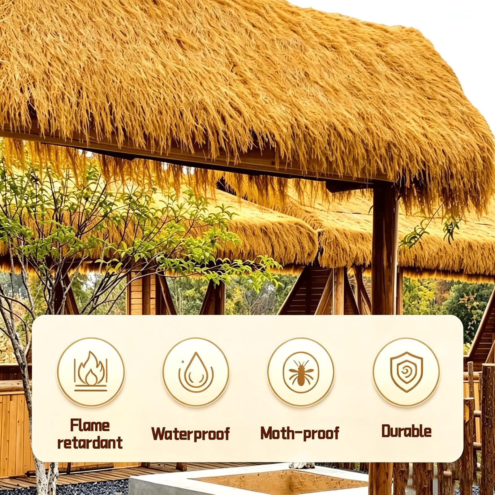 Tetto di Paglia Artificiale Paglia Tiki Bar Decorativa Esterna