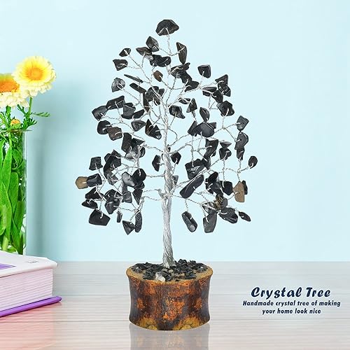 Miniatura 5 de Cristales de turmalina negra, árbol de chakras, árbol de dinero de cristal, Feng Shui, cristal de piedras preciosas, cristales de turmalina, regalo