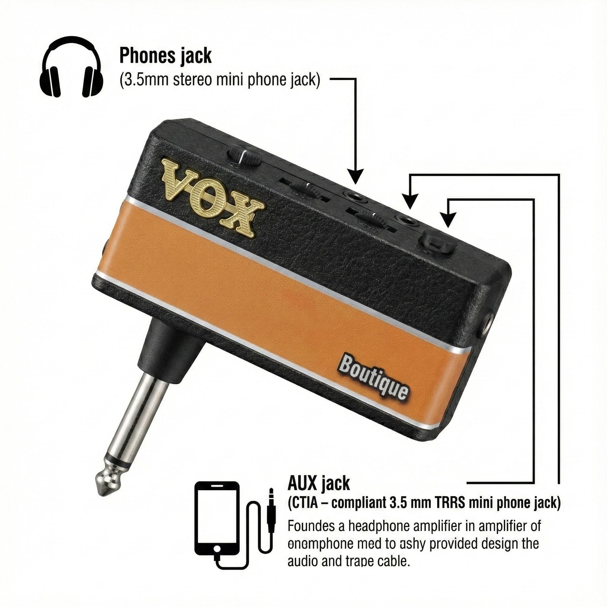 Amazon.com: Vox AmPlug 3 Headphone Guitar Amplifier - Boutique