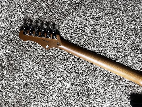 Miniatura 5 de Jet Guitars JS400 SB Strat Guitarra, pastillas HSS Alnico, cuerpo de tilo sólido, 22 trastes cuello de arce asado, trémolo de 2 puntos