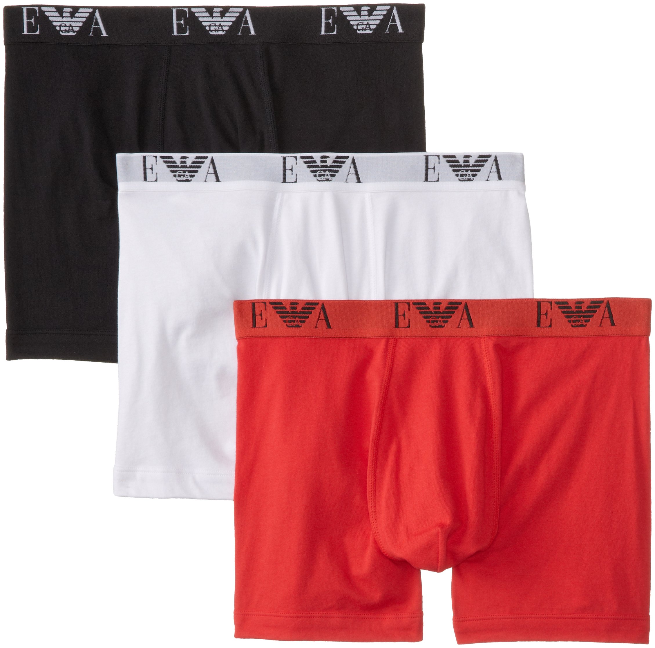 Emporio Armani Men's Cotton Boxer Briefs, 3-Pack