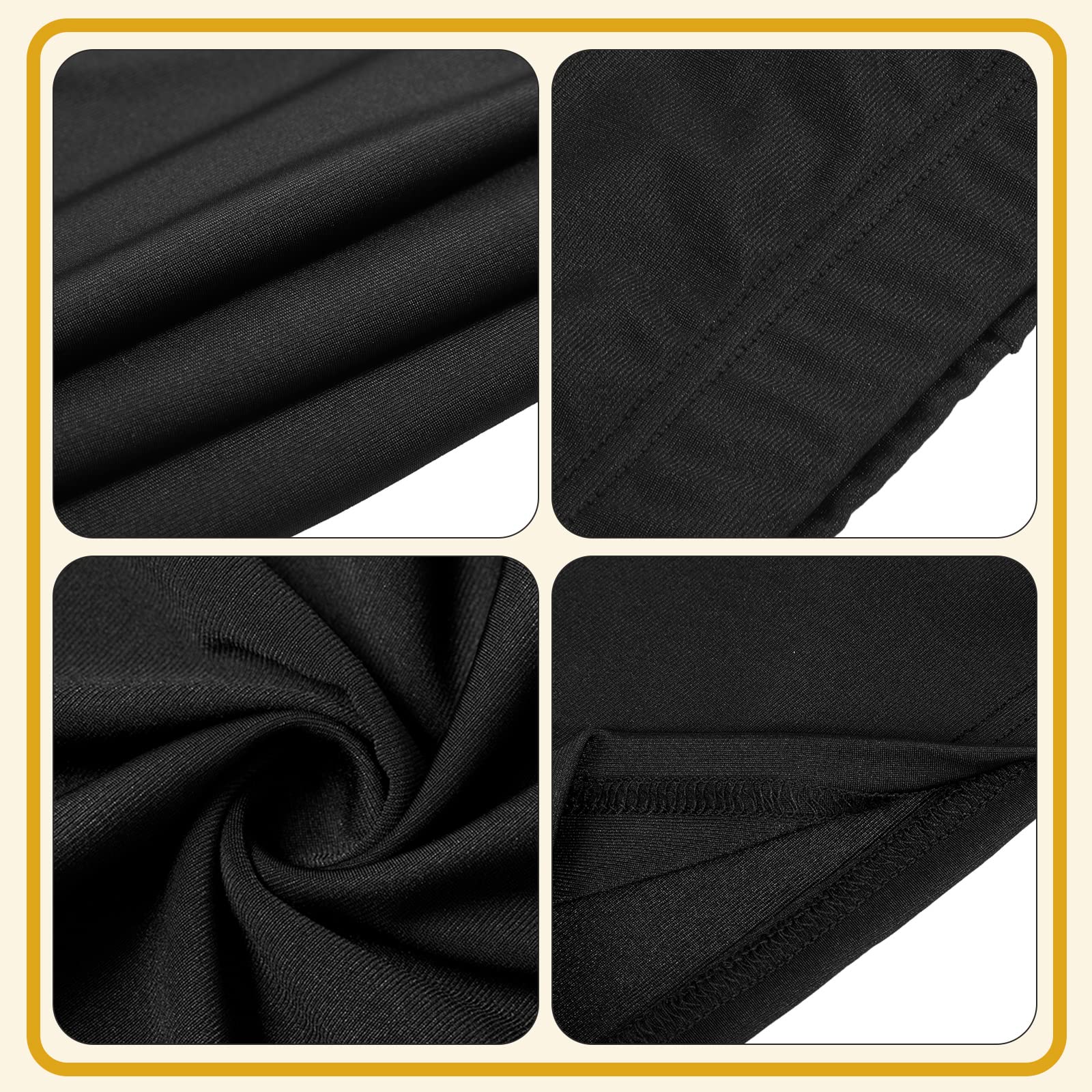 Geyoga 7 Pcs 80s 90s Outfit for Woman Hip Hop Costume Kit Rapper Accessories Yoga Pants Sunglasses Gold Chain Earrings(X-Large,Black)