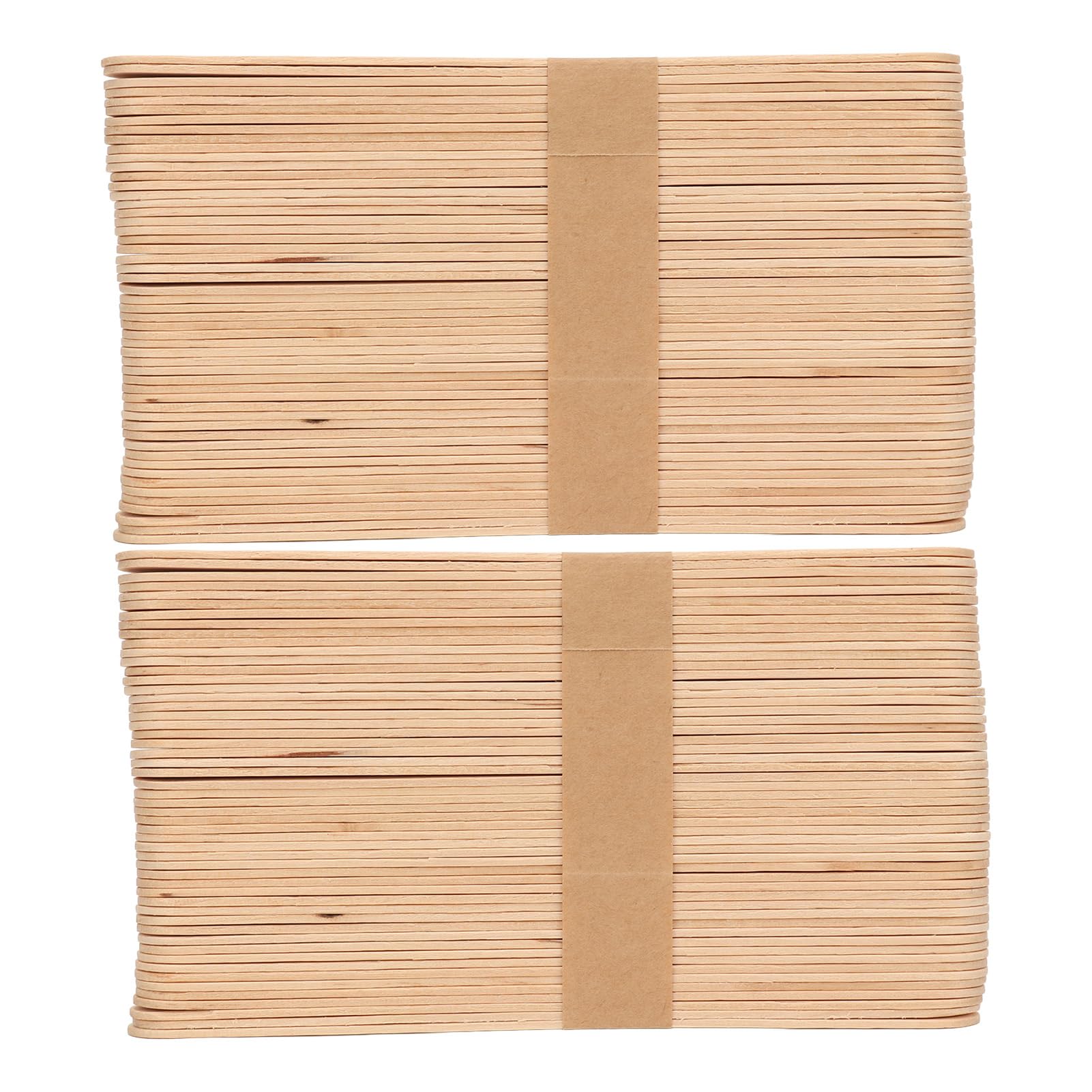 300Pcs Wooden Wax Sticks, Spatula Application Hair Removal Wooden Craft Stick for Home Beauty Body Legs Face Wooden Craft St