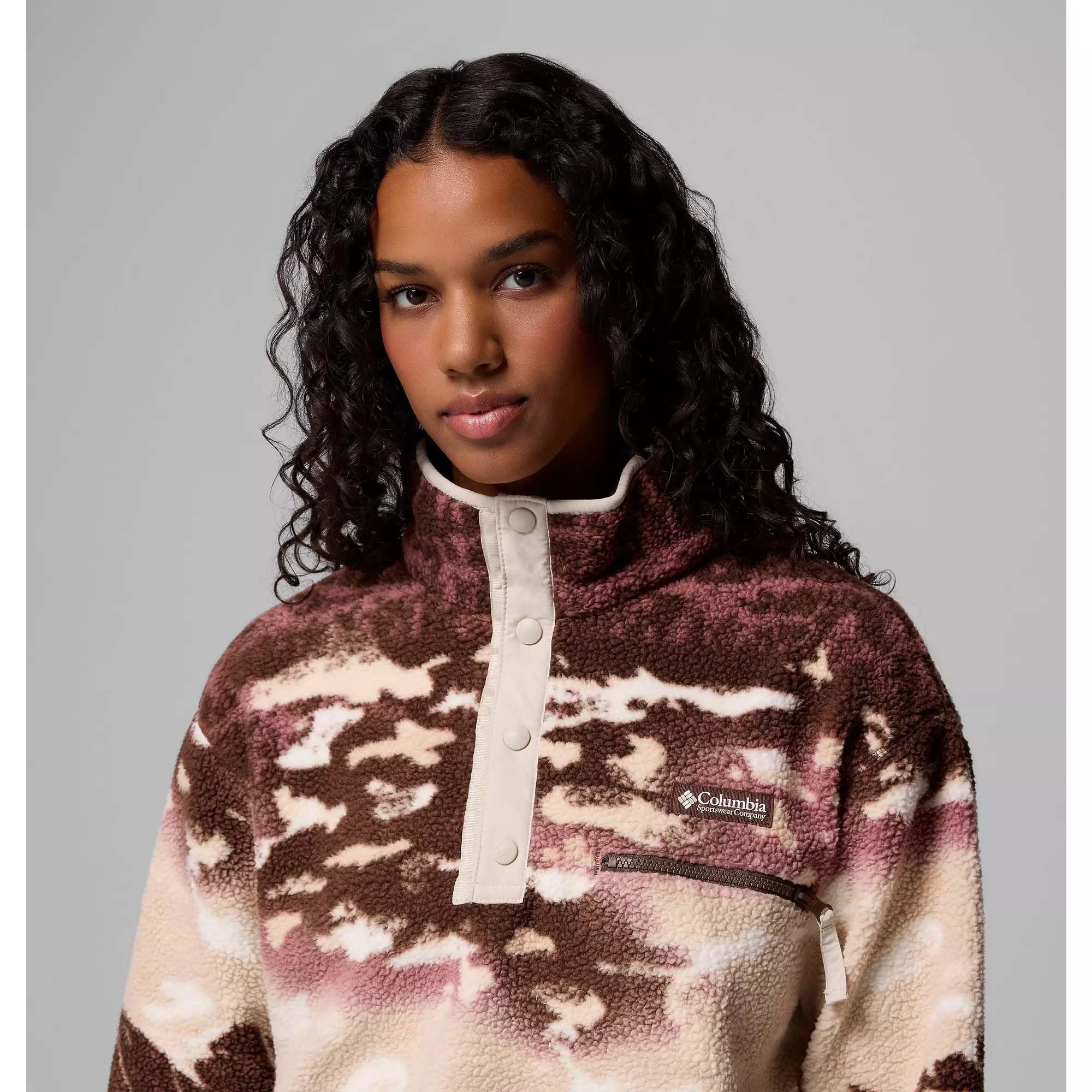 Columbia Helvetia™ Ii Printed Cropped Half Snap vestes d'extérieur en polaire Femme (lot de 1)