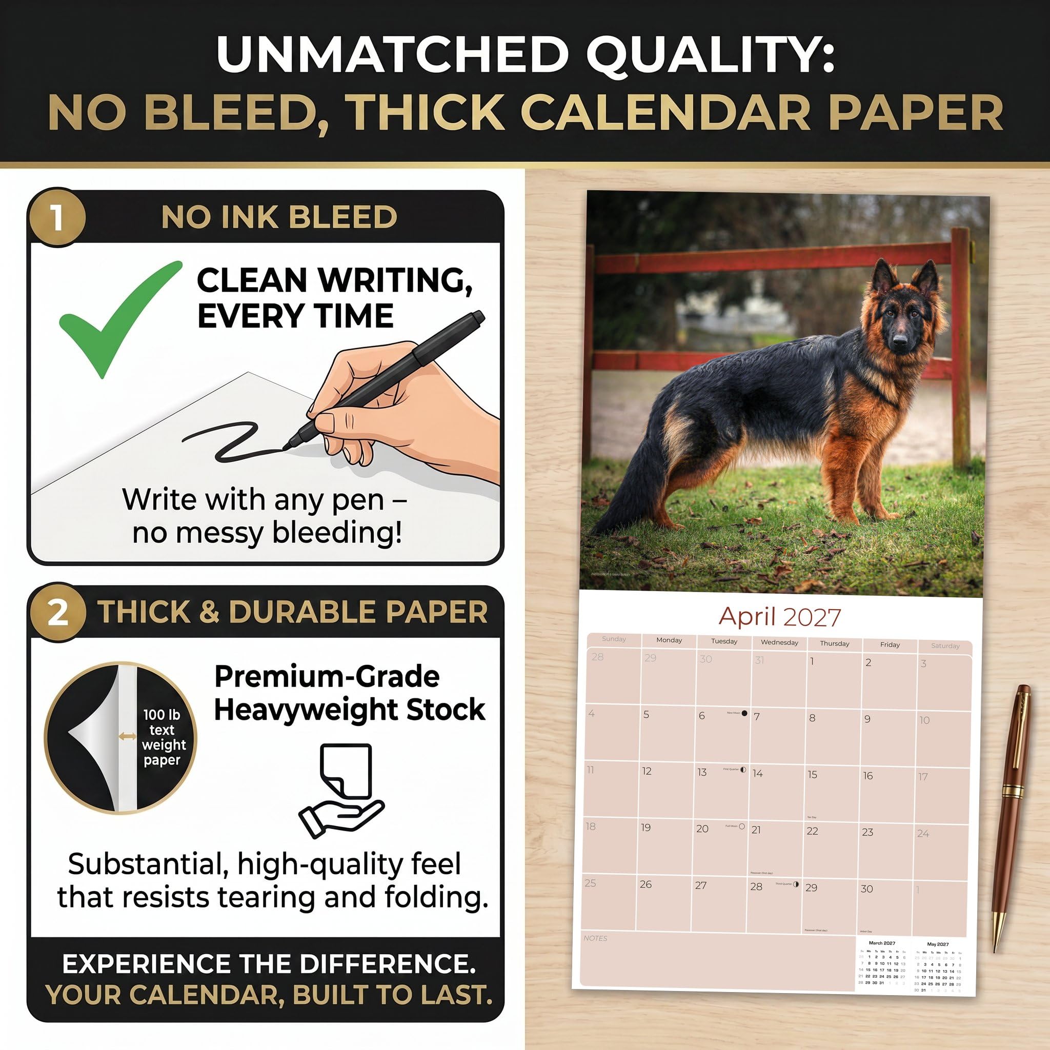 Amazon.com : German Shepherd Calendar 2026 2027 – 16 Month Dog