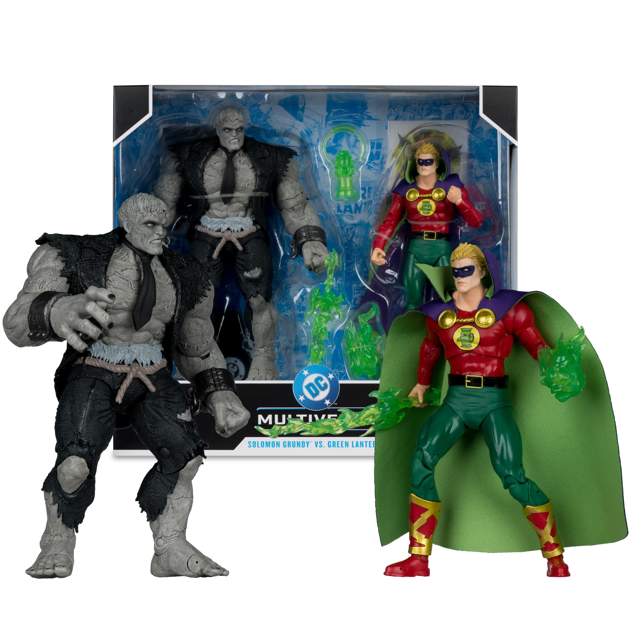 McFarlane Toys - DC Multiverse Solomon Grundy kontra Zielona Latarnia (JSA) figurka 17,8 cm i Mega figurka 2 szt