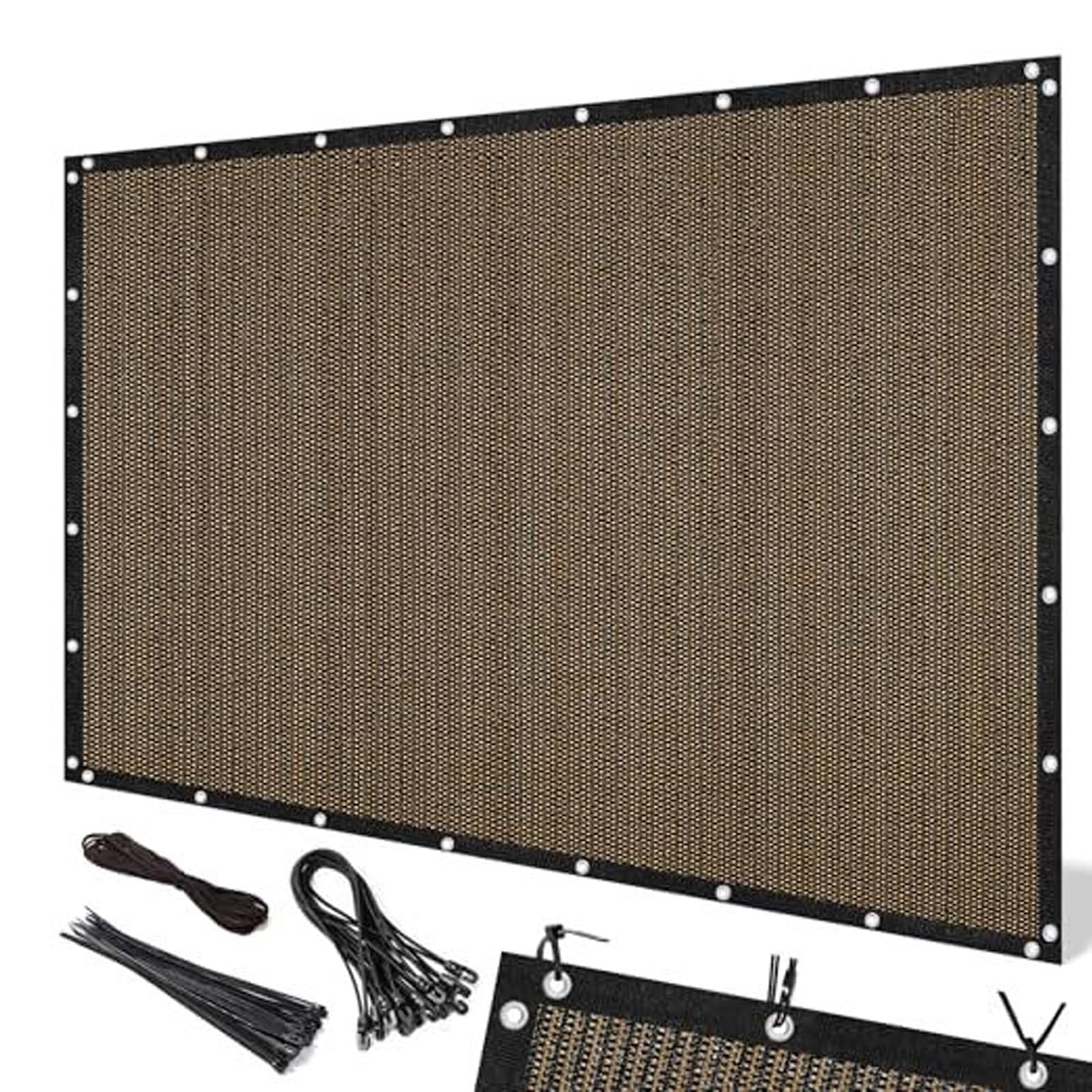 Malla de sombra 80-95% UV para toldo exterior de porche y terrazas medianas