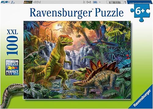 Miniatura 3 de Ravensburger Prehistoric Oasis - Rompecabezas de 100 piezas XXL para niños, 12888, cada pieza es única, las piezas encajan perfectamente
