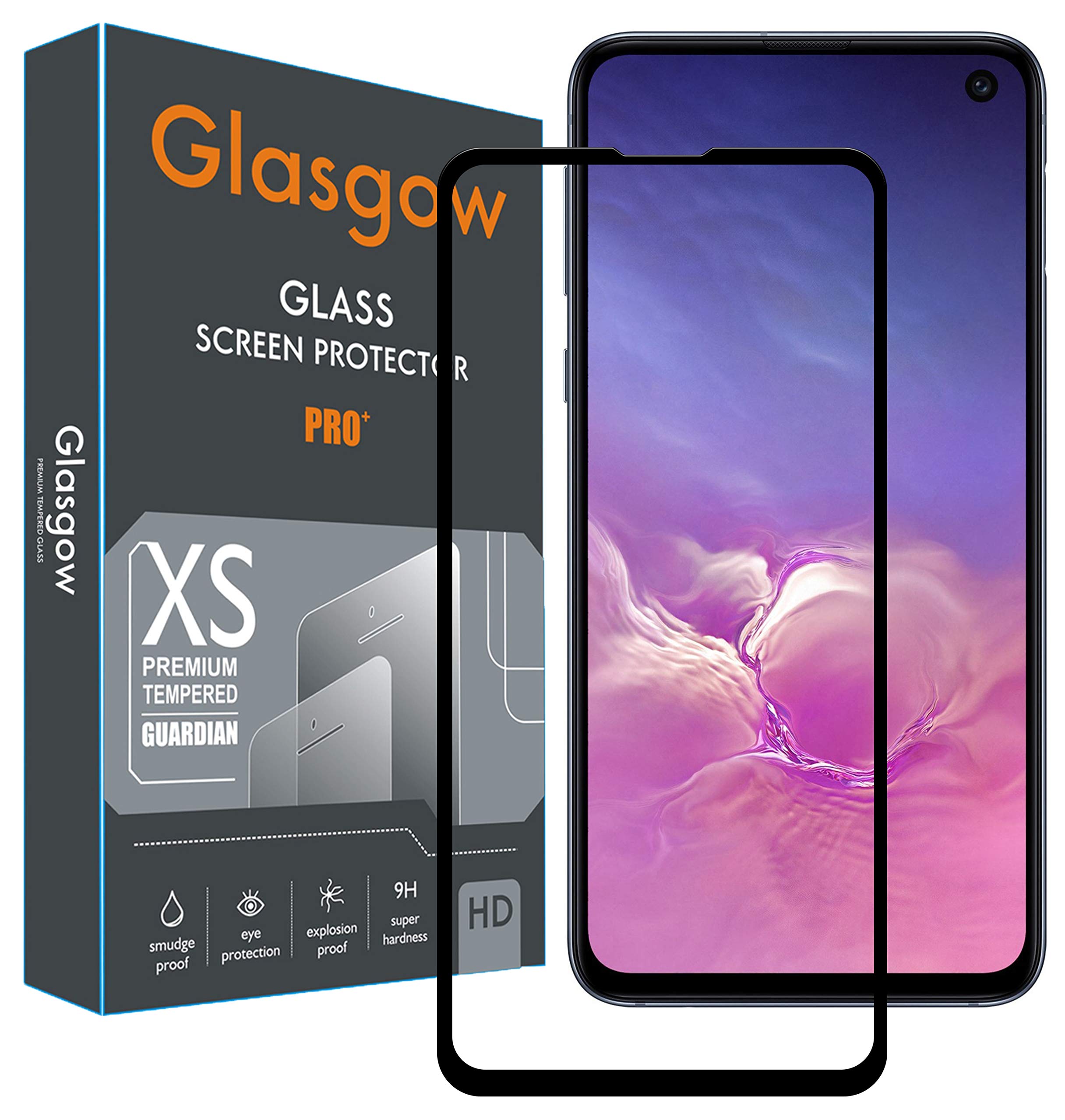 Glasgow Premium Edge to Edge Tempered Glass Screen Protector for Samsung Galaxy S10e [flexible] [Gorilla] Bubble Free Installation [Screatch proof] [Guard] - Black (B07WC2QCHF) Amazon Price History, Amazon Price Tracker