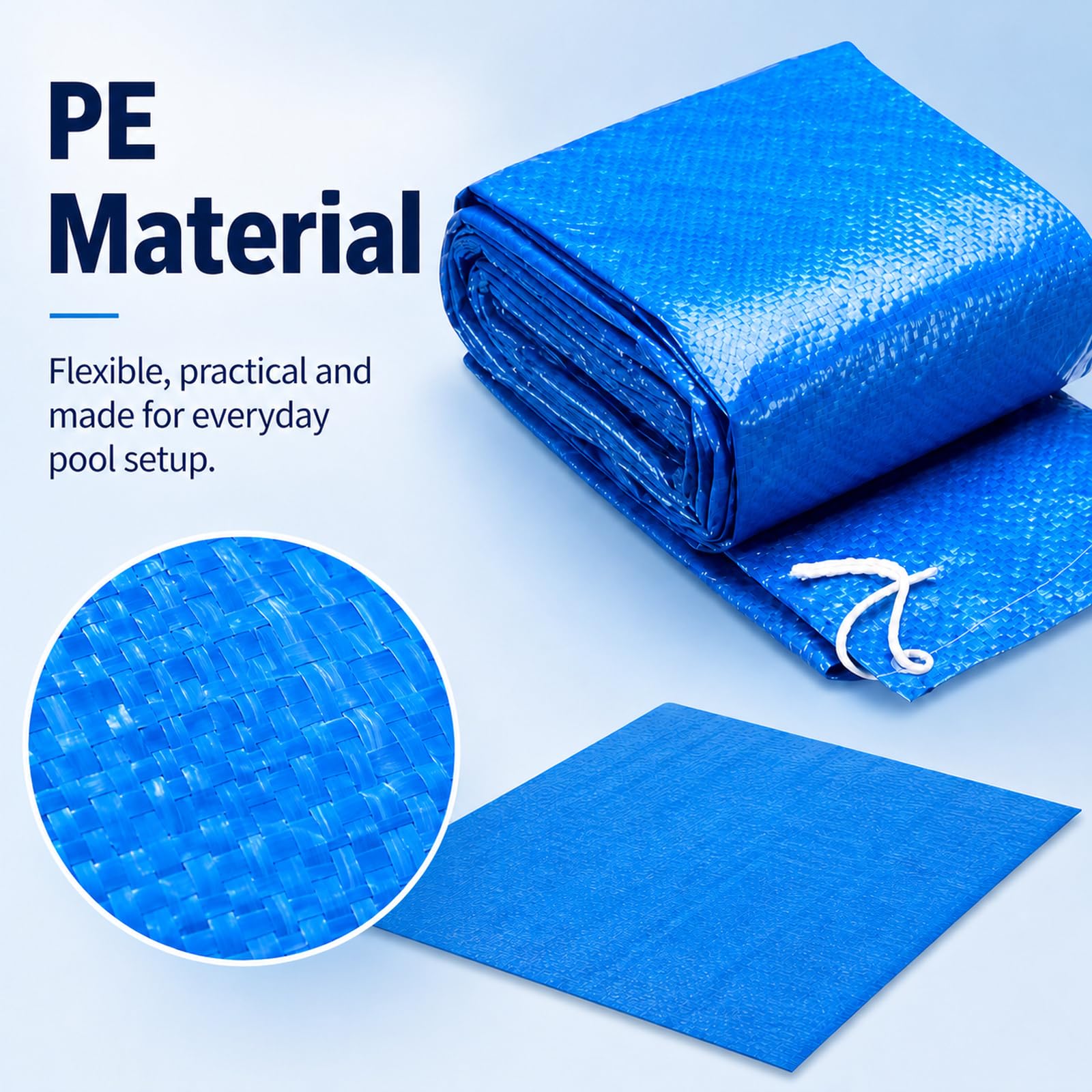 ImperméAble Protection Du Fond De Piscine,Tapis De Sol Piscine ExtéRieur