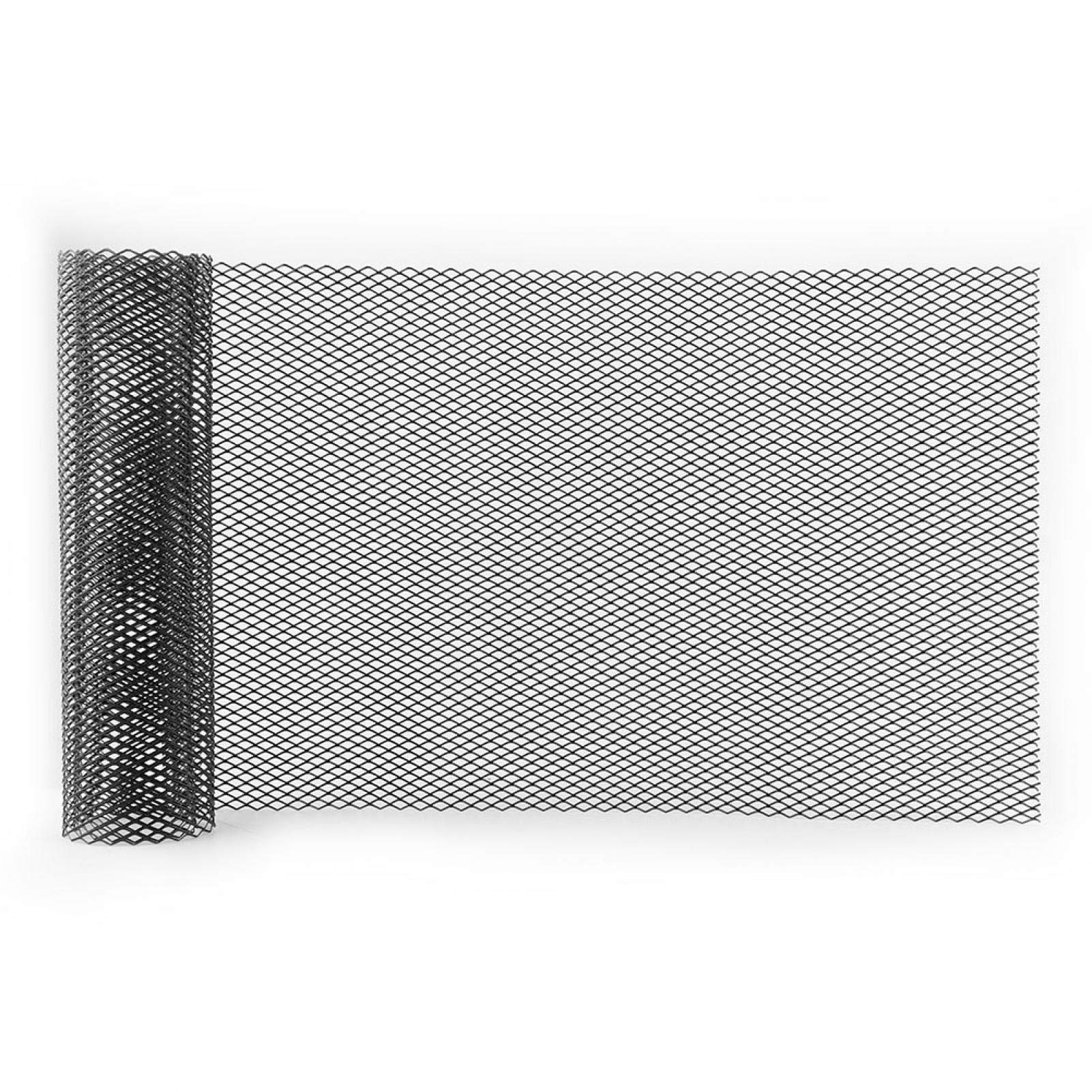 Akozon Przednie kratki chłodnicy, kratka samochodowa kratka samochodowa uniwersalna siatka grill karoseria samochodu grill 6 x 12 mm stop aluminium kratka samochodowa siatka siatka zderzak rombowy grill kratka samochodowa kratka kratka samochodowa grill k