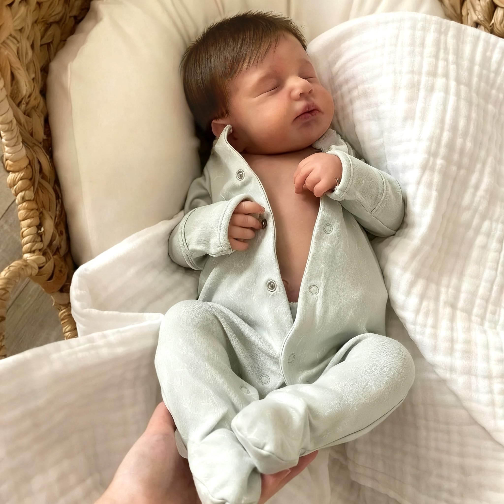 Zero pam Reborn Dolls Silicone Full Body-47CM Washable Reborn Baby Dolls Boy, Realistic Baby Doll, Anatomically Correct Silicone Doll For Girls With Accessories