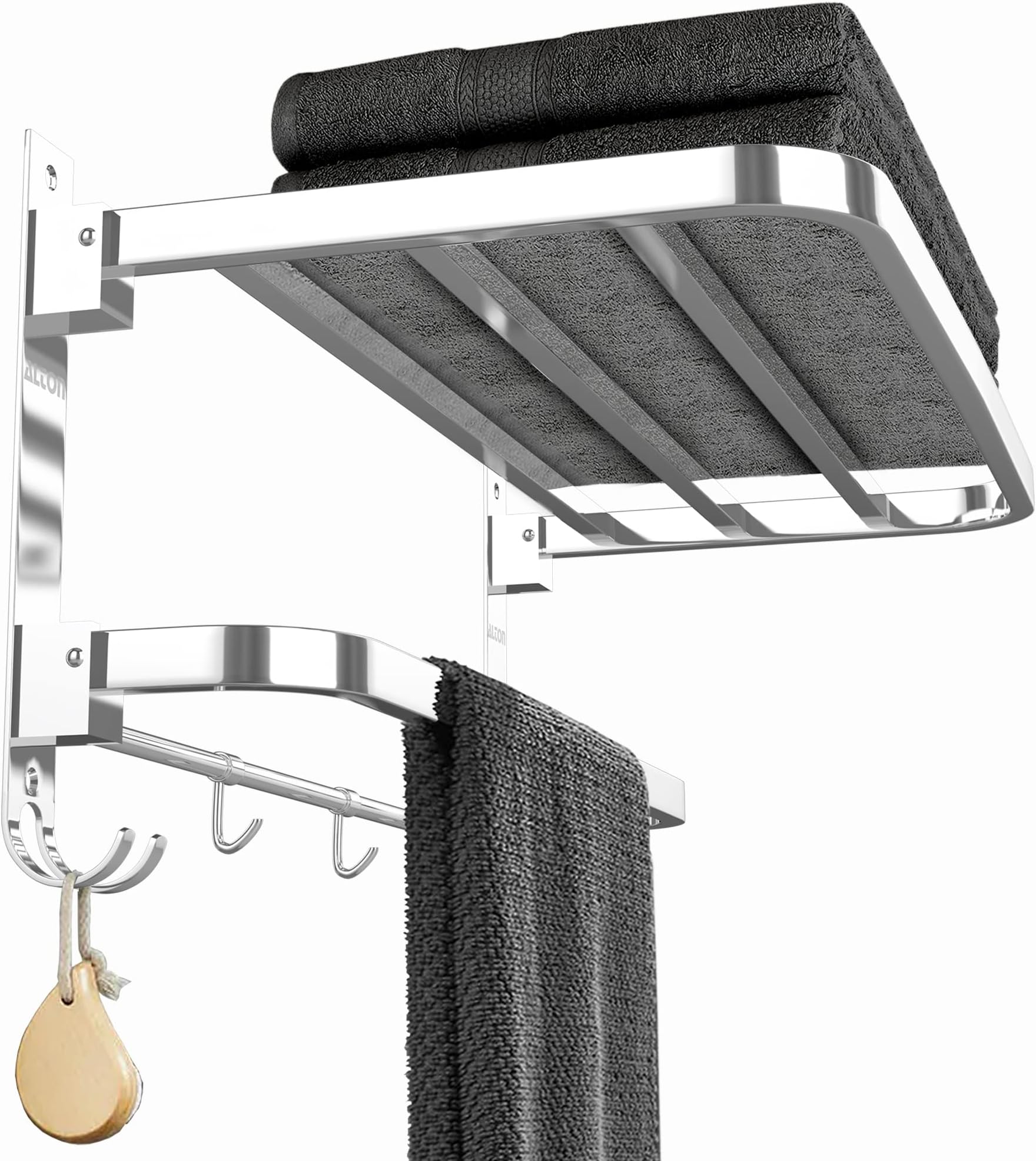 Fortune Stainless Steel Folding Towel Rack for Bathroom | Towel Stand ...