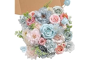 Artificial Blue & Pink Flowers: Perfect for Home Décor and Bridal Bouquets