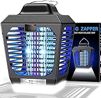 NewFi 4200V Waterproof Bug Zapper - 2-Tube LED Mosquito Killer for Indoor Outdoor Patio Garden, 2100 Sq Ft Coverage