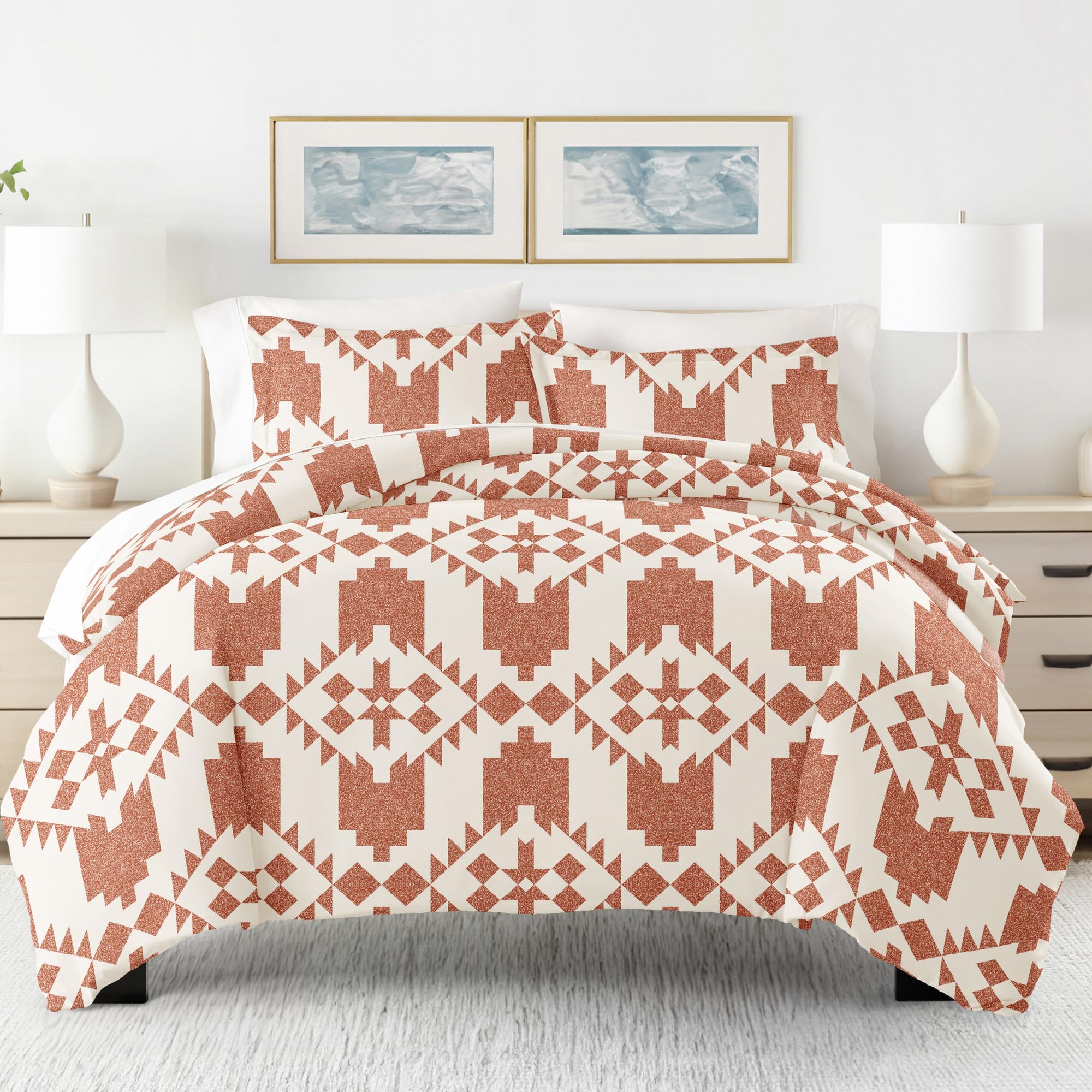 Housse De Couette Très Grand Lit Linen Market - Microfibre Doublement Brossée Luxueuse