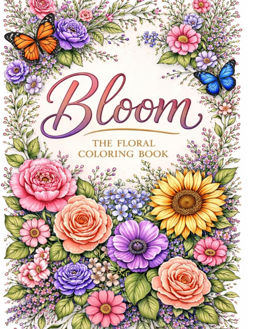 Bloom Floral Coloring Book