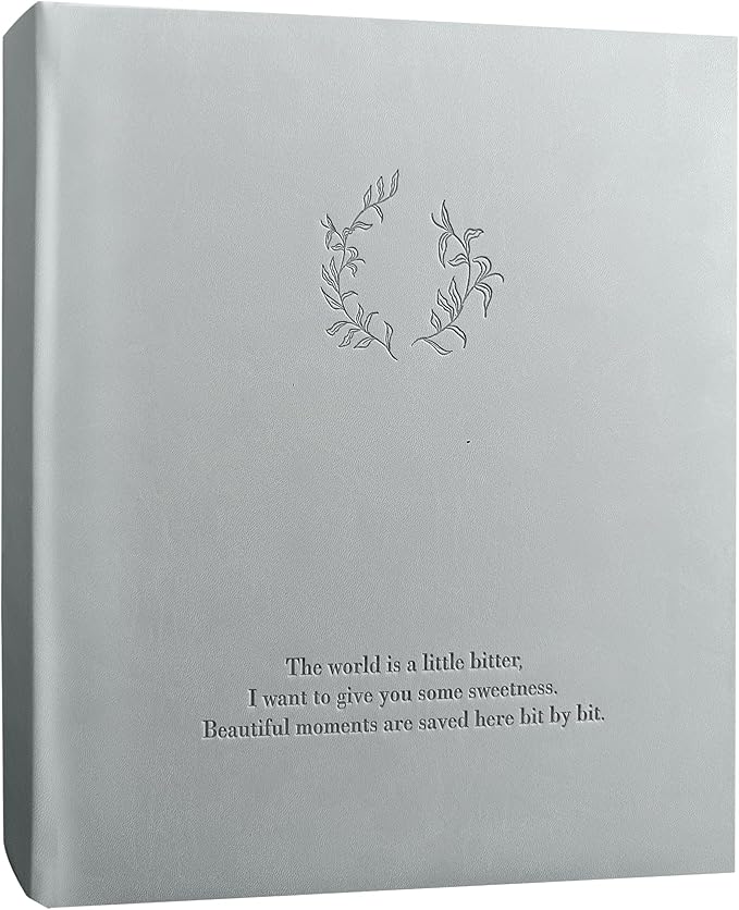 Zoview Art Large Leather Cover Scrapbook Photo Album with