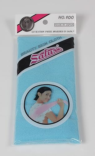 SALUX Toalla de belleza Scrub Nylon WASH Cloth Bath Body Shower - Toalla de belleza japonesa azul Scrub Nylon