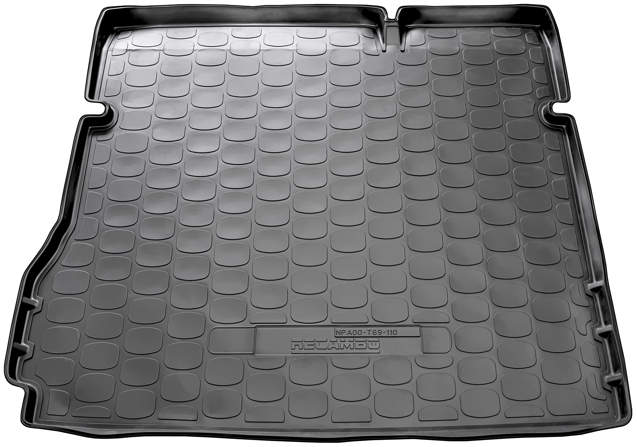 Recambo Alfombrilla de goma para maletero de calidad prémium apta para Dacia Duster II, solo 2 WD | a partir de 2018 | Ajuste perfecto con borde