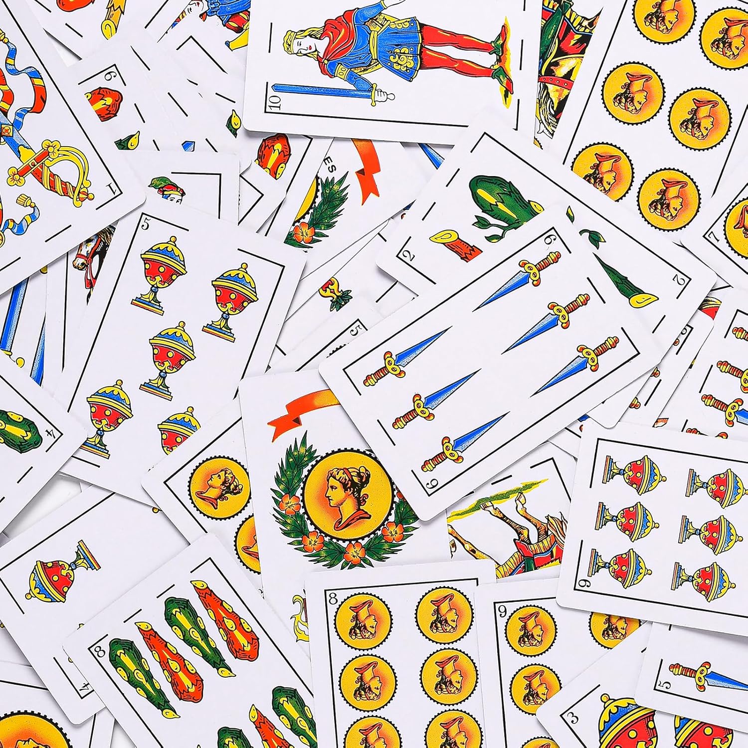 4 Decks Spanish Playing Cards,Barajas Españolas Originales,Cartas Españolas,Briscas Cards Puerto Rico,Baraja Mexicana,Mexican Playing Cards