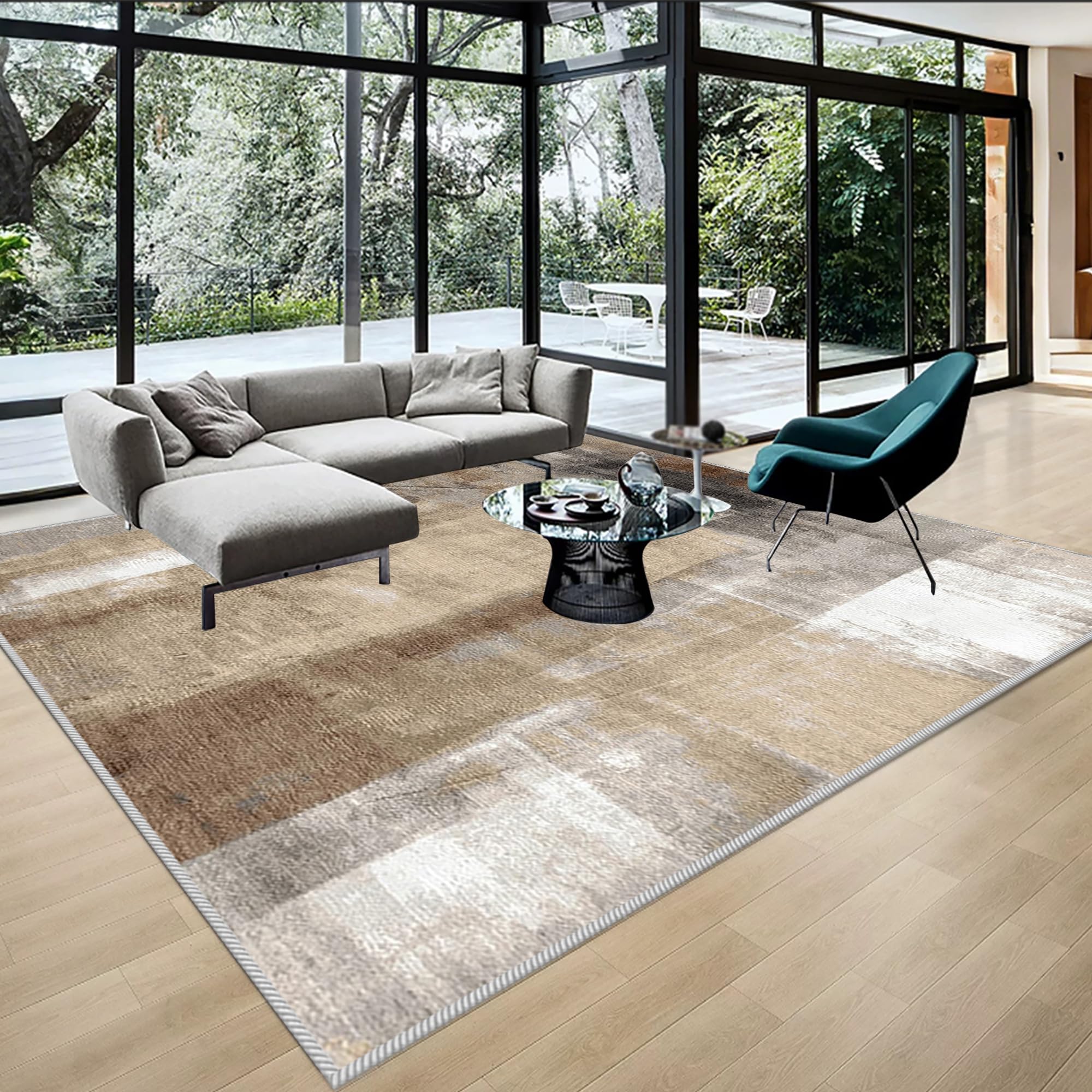 Dywan do sypialni salon krótkie futro dywaniki do sypialni antypoślizgowe zmywalne dywany krótkie futro duże dywaniki do salonu rozmiar 120 x 140 cm